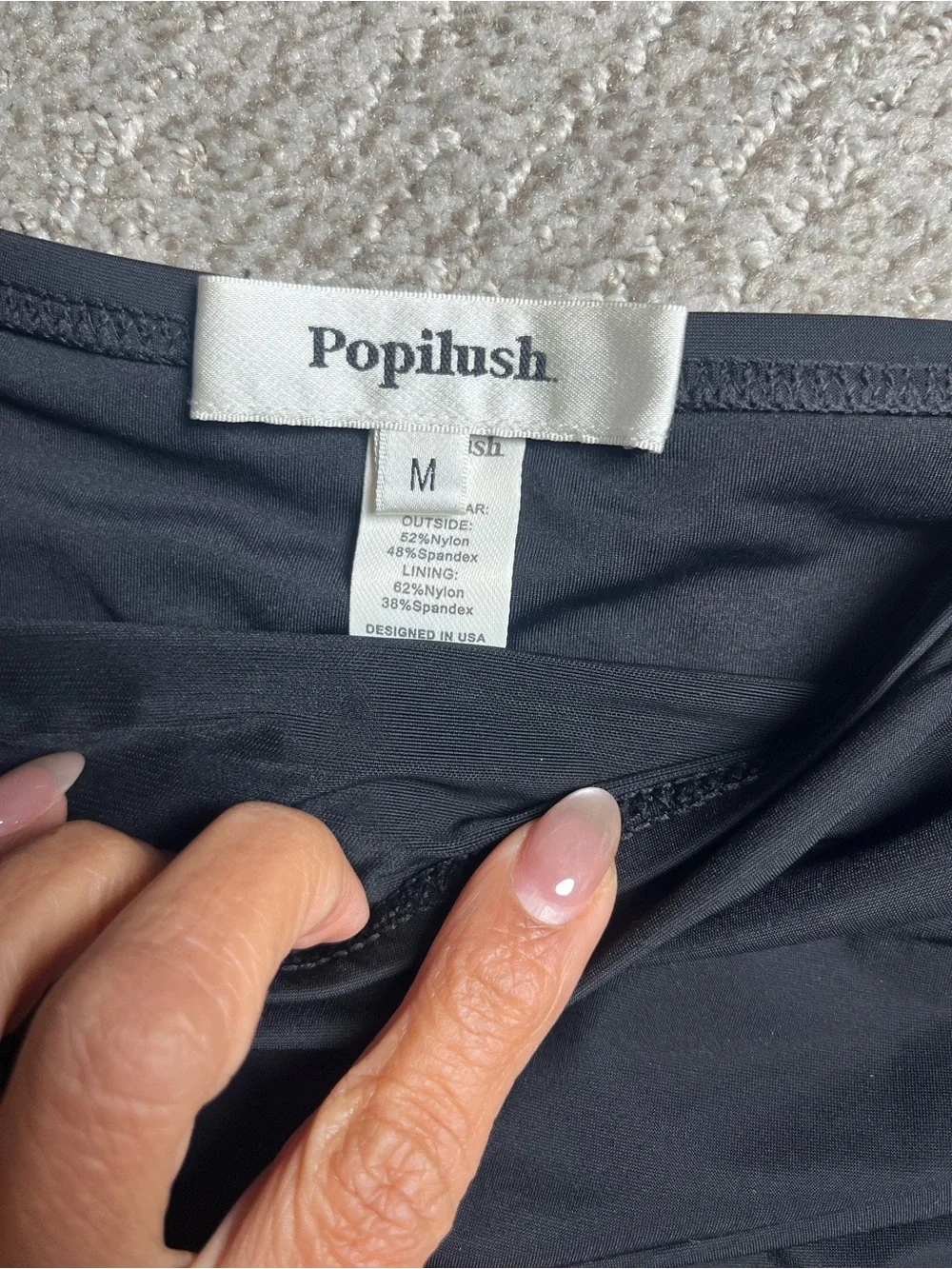 Popilush High Waisted Bikini Sets Tummy Control Ruched M. 2935/bb12-3:v